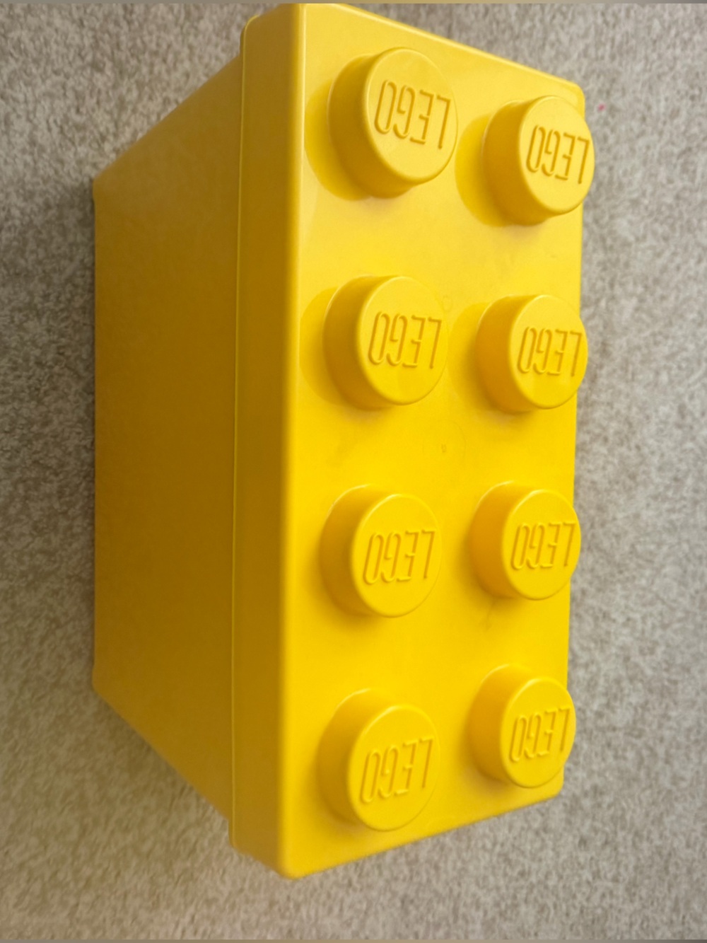 LEGO 2012 Bright Yellow Brick Storage Bin